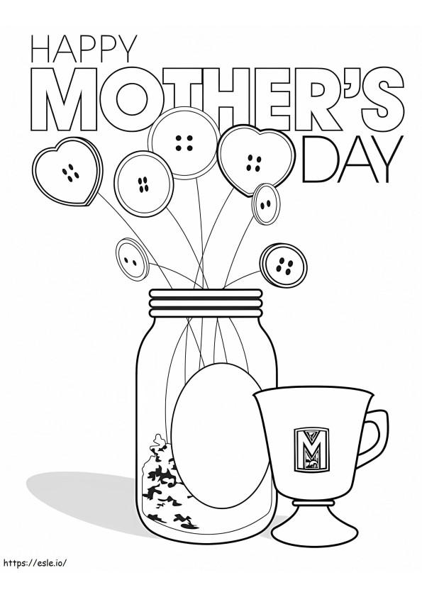 Coloriage Bonne fête des mères 7 à imprimer dessin