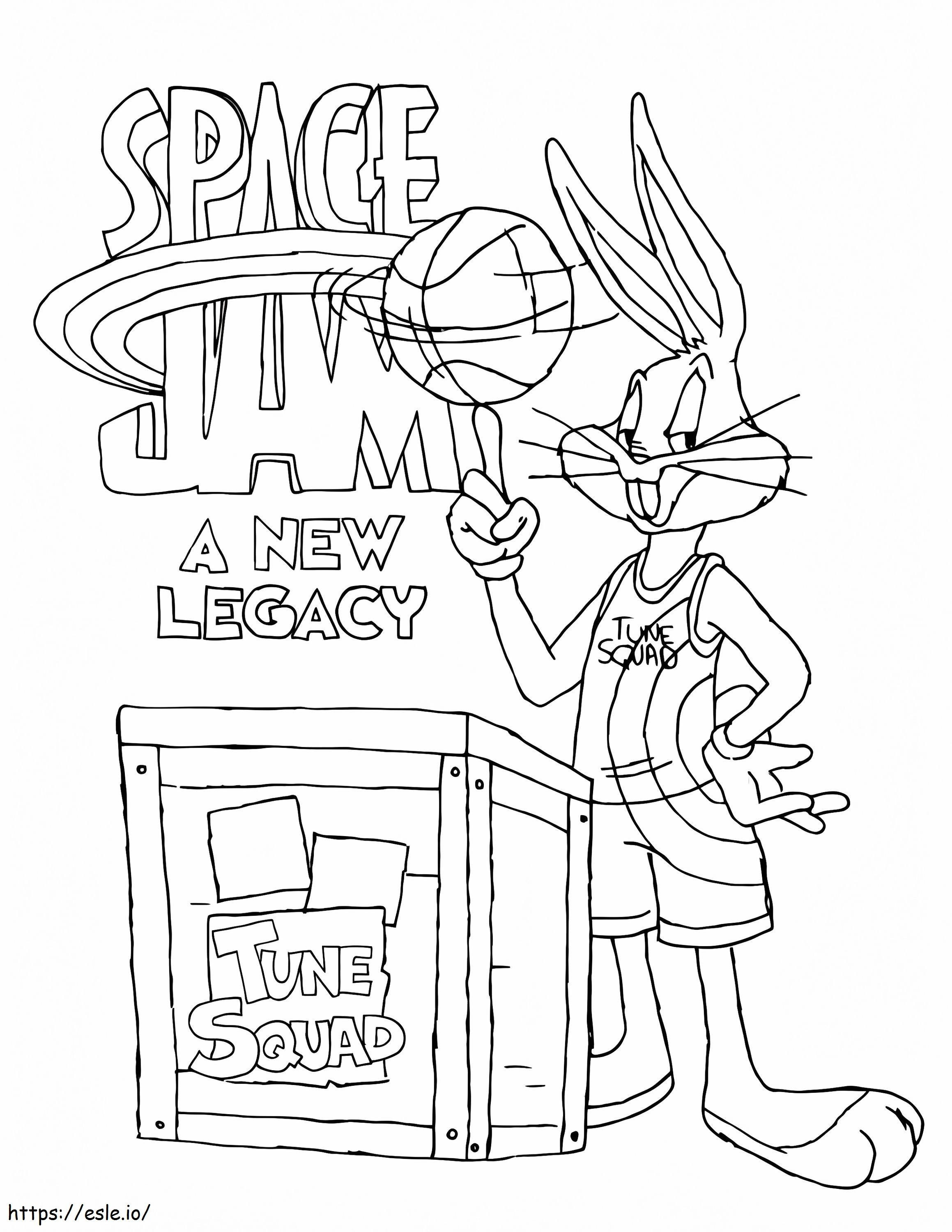Tune Squad Bugs Bunny para colorir