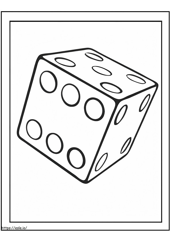 Dice To Color coloring page