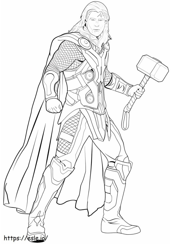 Amazing Thor coloring page