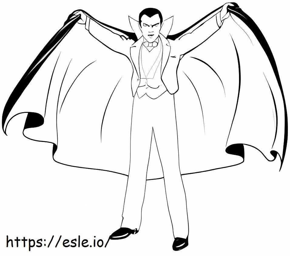 Cooler Dracula ausmalbilder