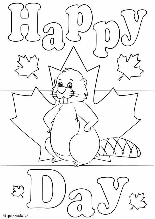Coloriage Fête du Canada 3 à imprimer dessin