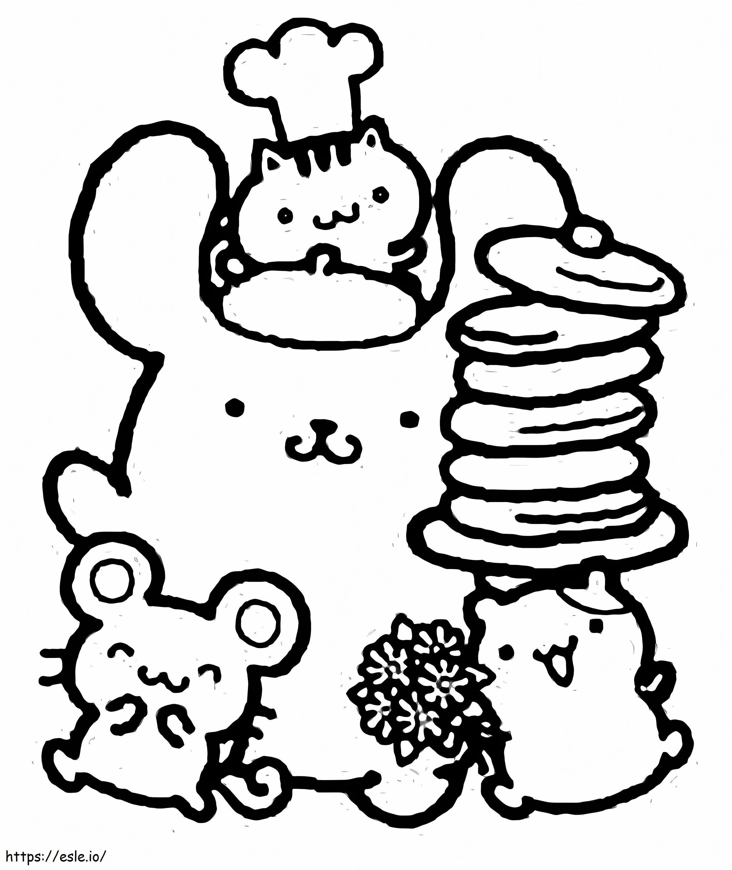 Free Printable Pompompurin coloring page