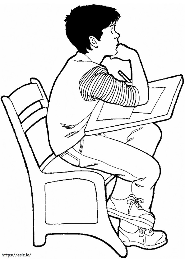 Study coloring page