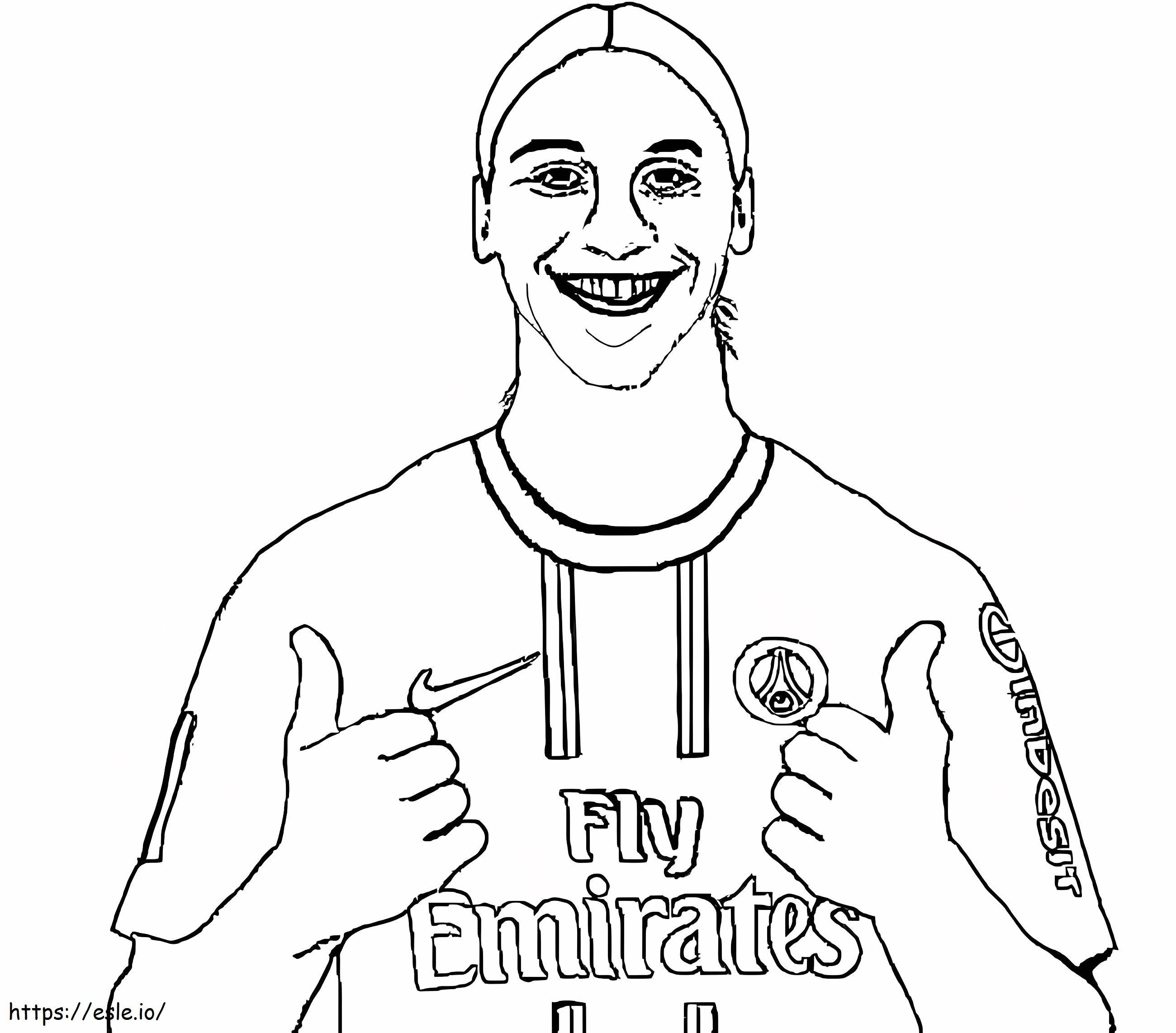 Zlatan Ibrahimović 4 para colorear