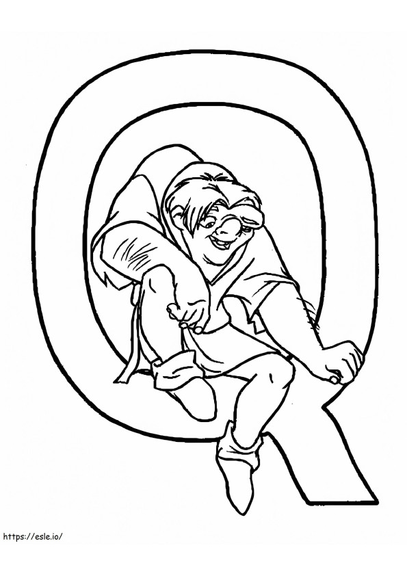 As It Were, Letter Q coloring page