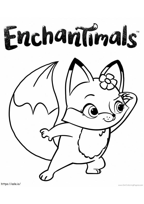 Flick From Enchantimals coloring page