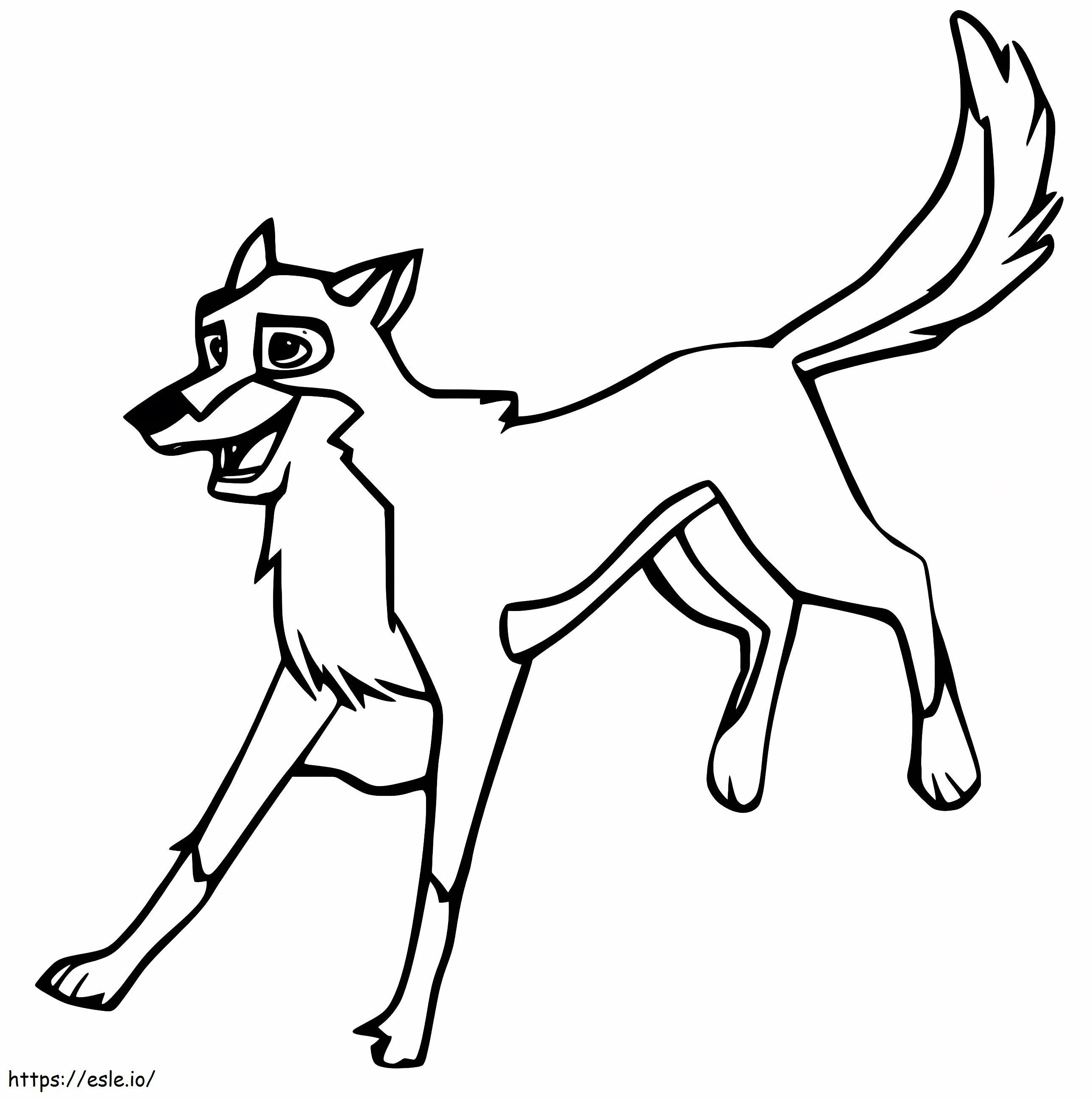 Steele The Sled Dog coloring page