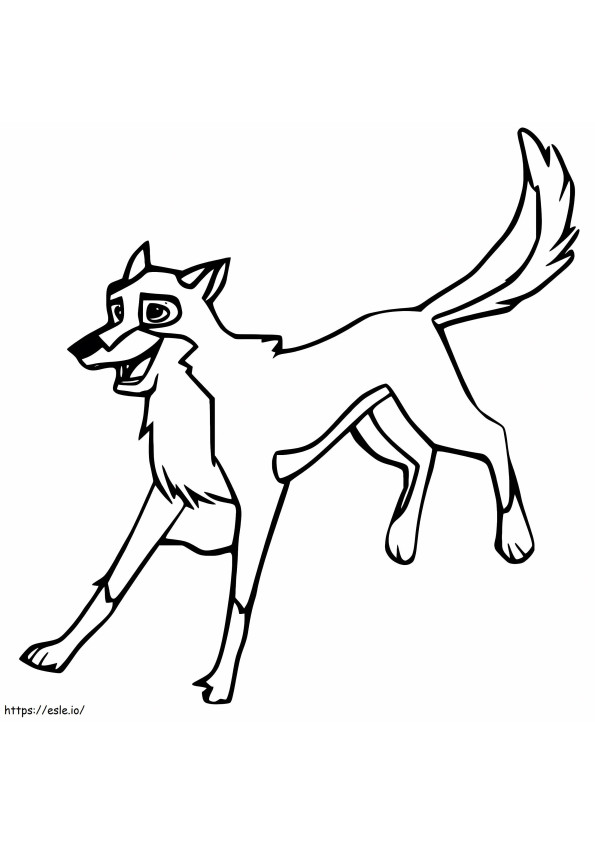 Steele The Sled Dog coloring page