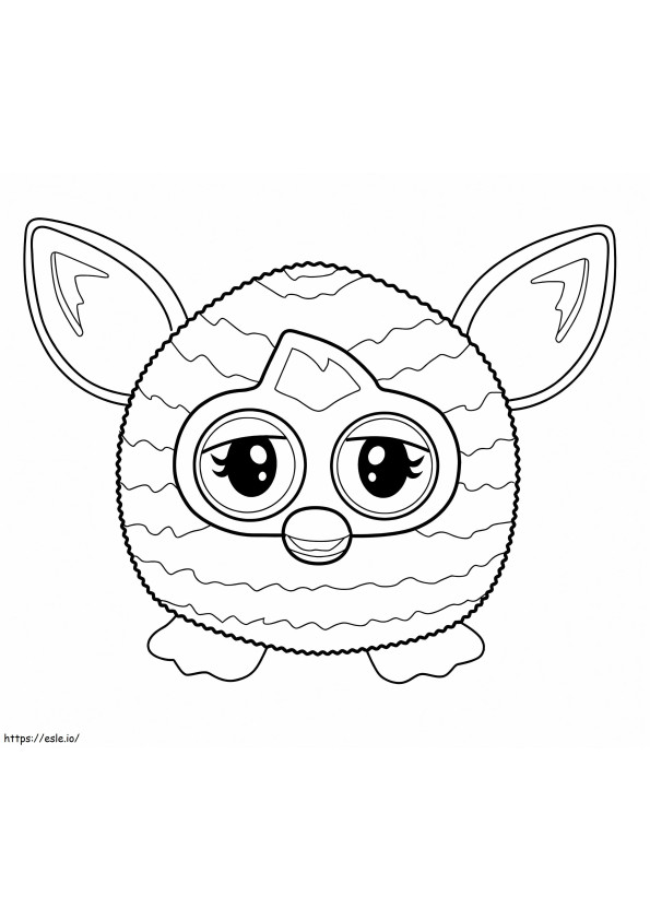 Little Furby coloring page