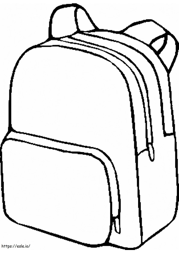 Free Backpack coloring page