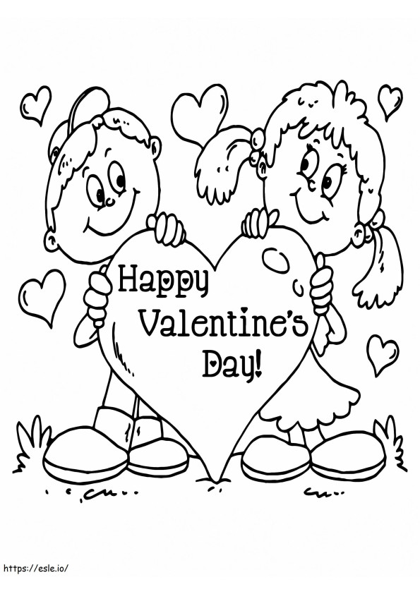 Toddler Valentine S Day coloring page