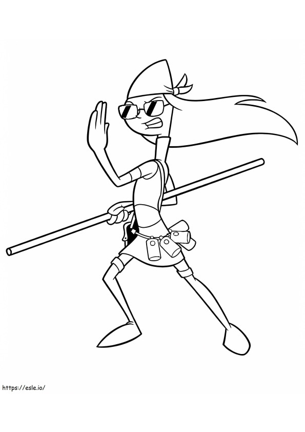 Funny Candace coloring page