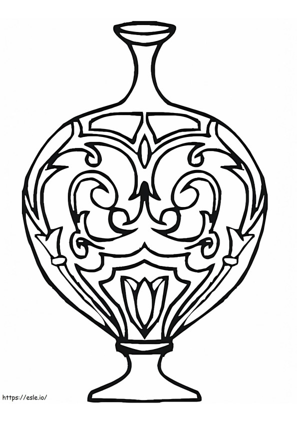 Cool Vase coloring page