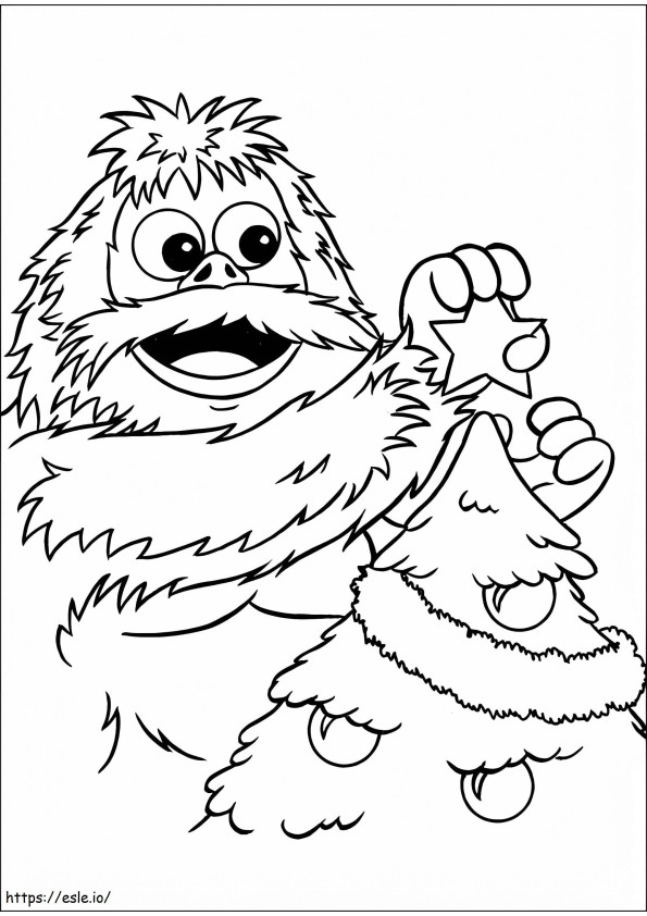 Snowmonster coloring page