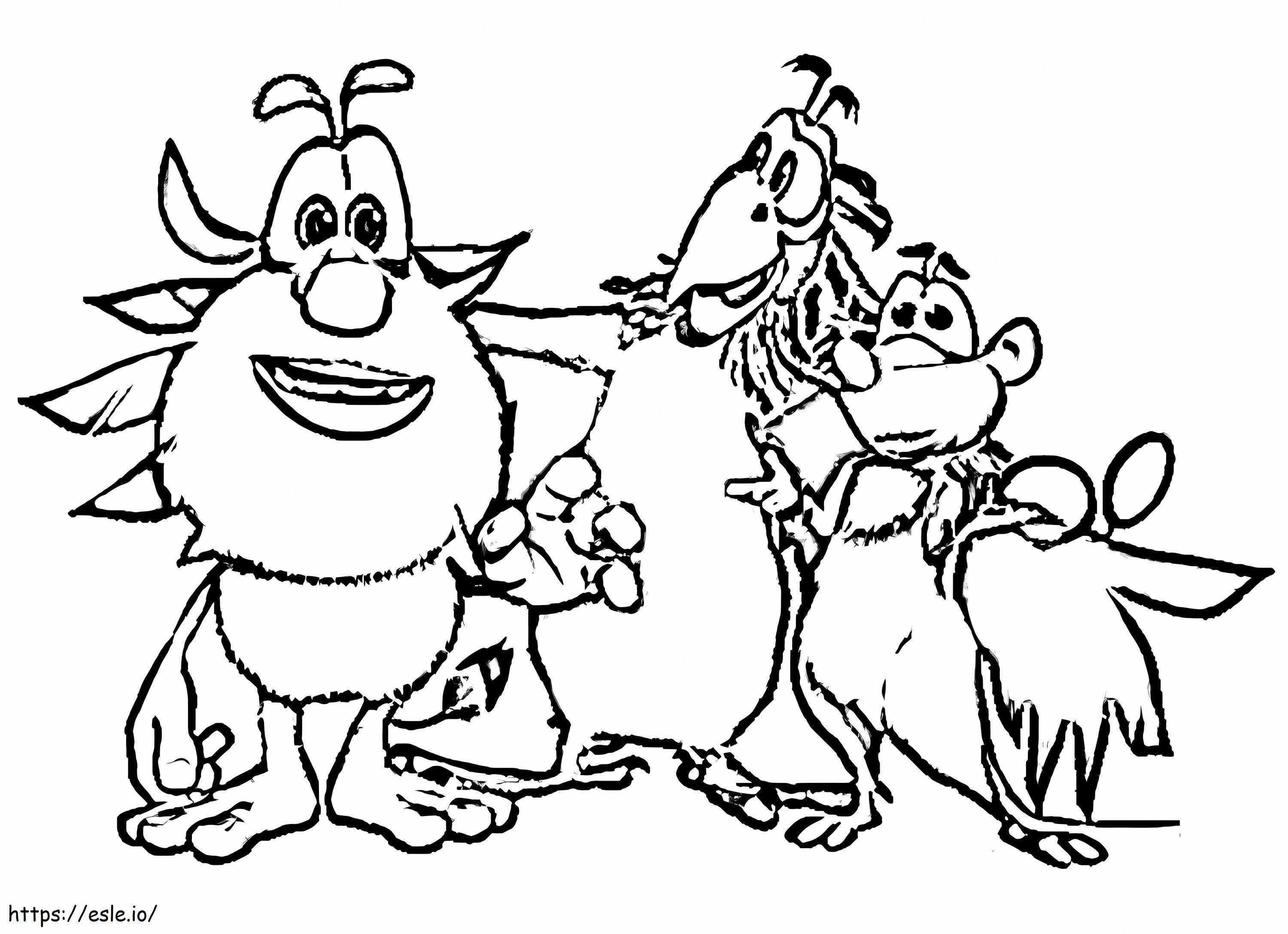 Booba And Friends coloring page