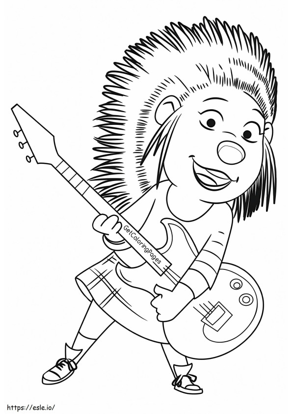 Ash From Sing Movie coloring page