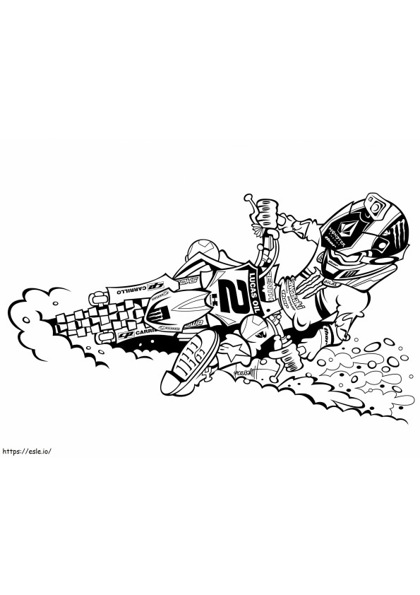 Dirt Bike 2 coloring page