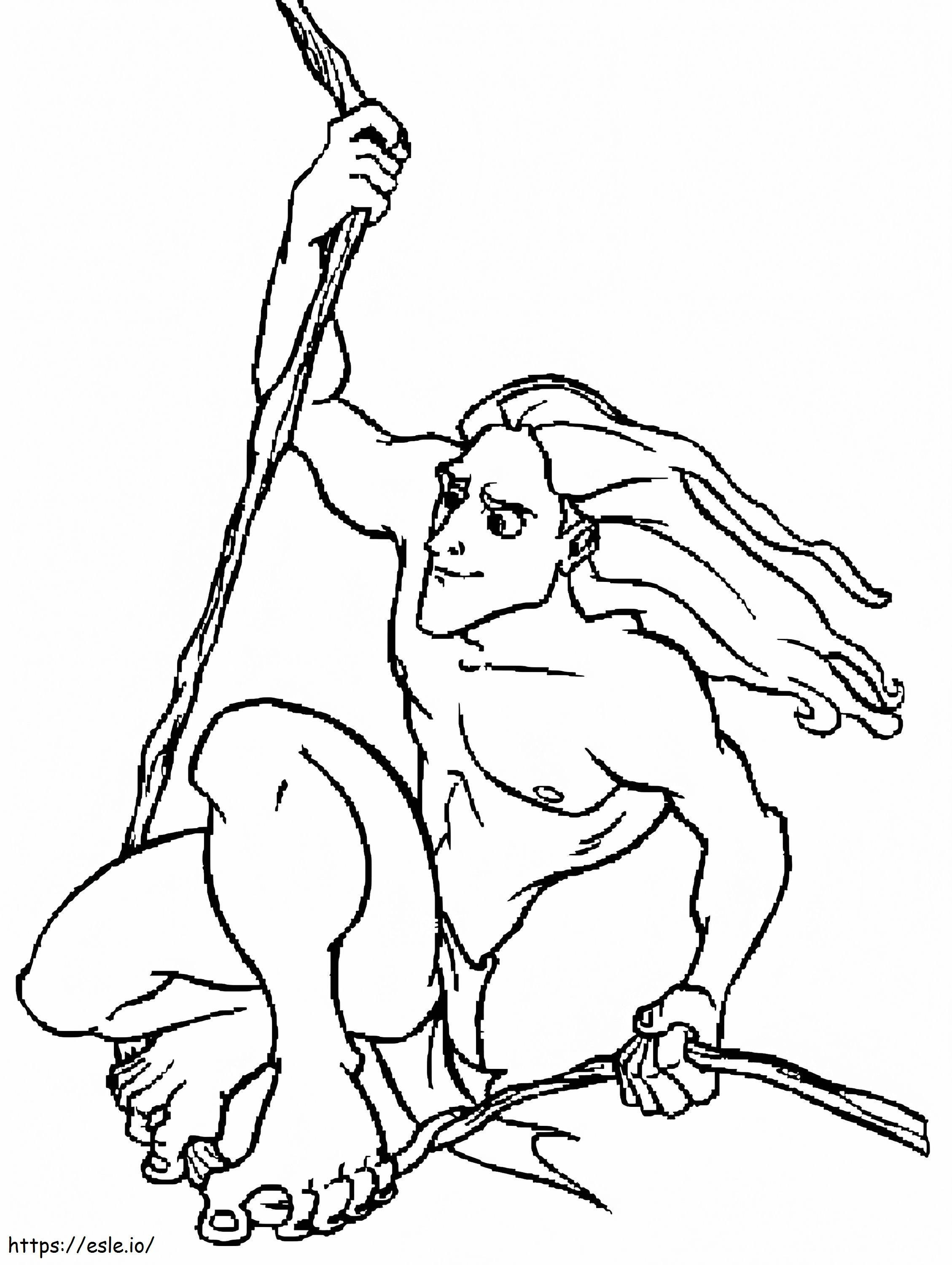 Great Tarzan coloring page