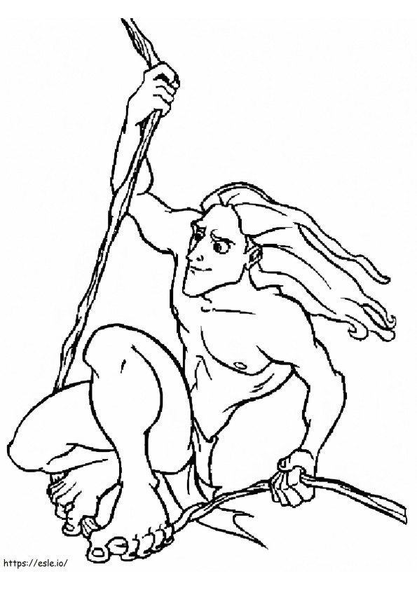 Coloriage Grand Tarzan à imprimer dessin