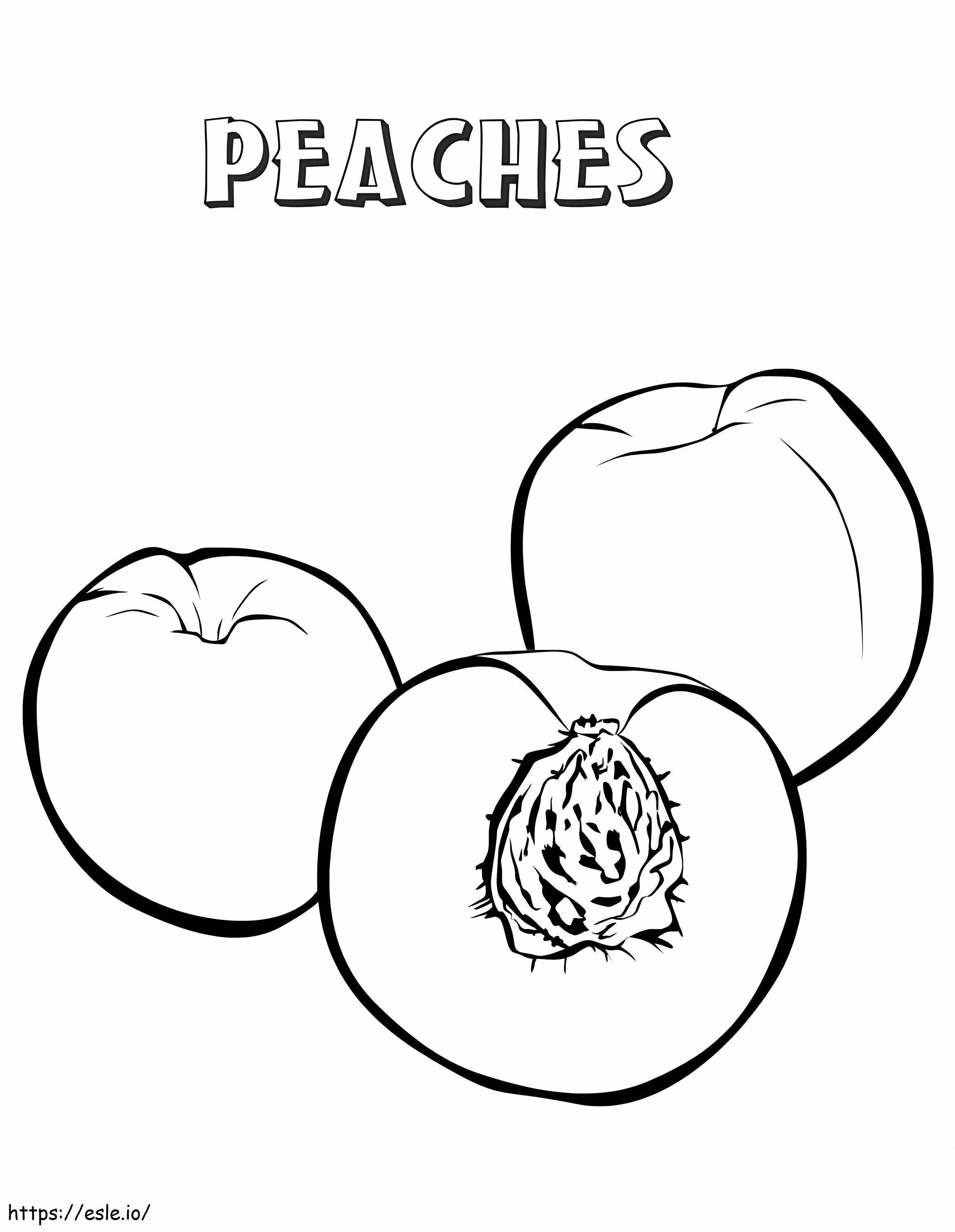 Two Peaches And A Half coloring page