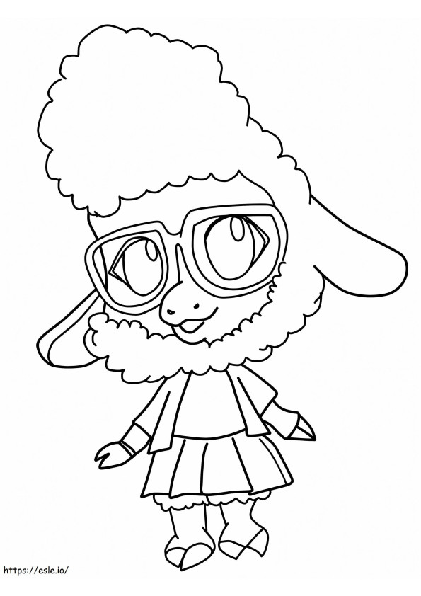 Cute Bellwether coloring page