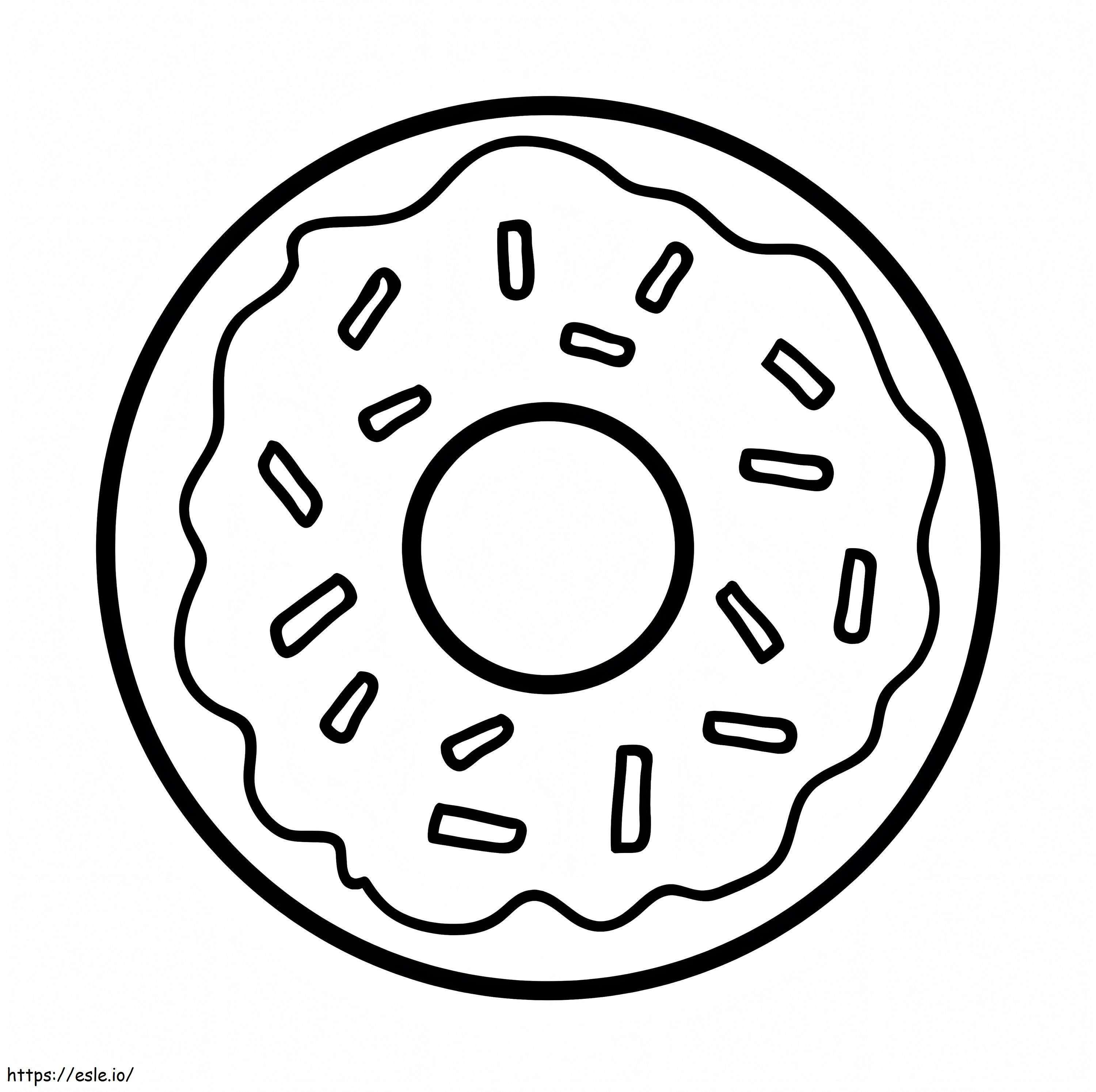 Perfekter Donut ausmalbilder