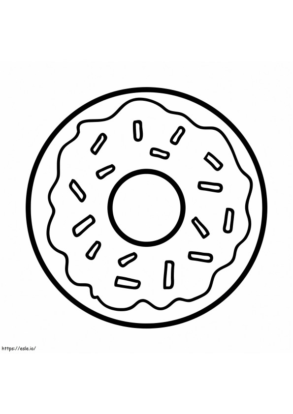 Perfect Donut coloring page