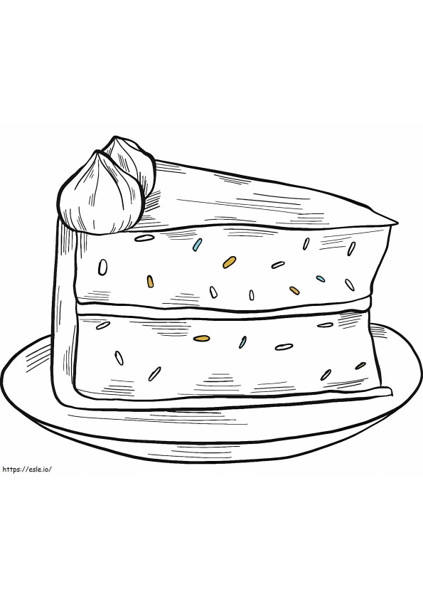 Piece Of Cake To Print coloring page