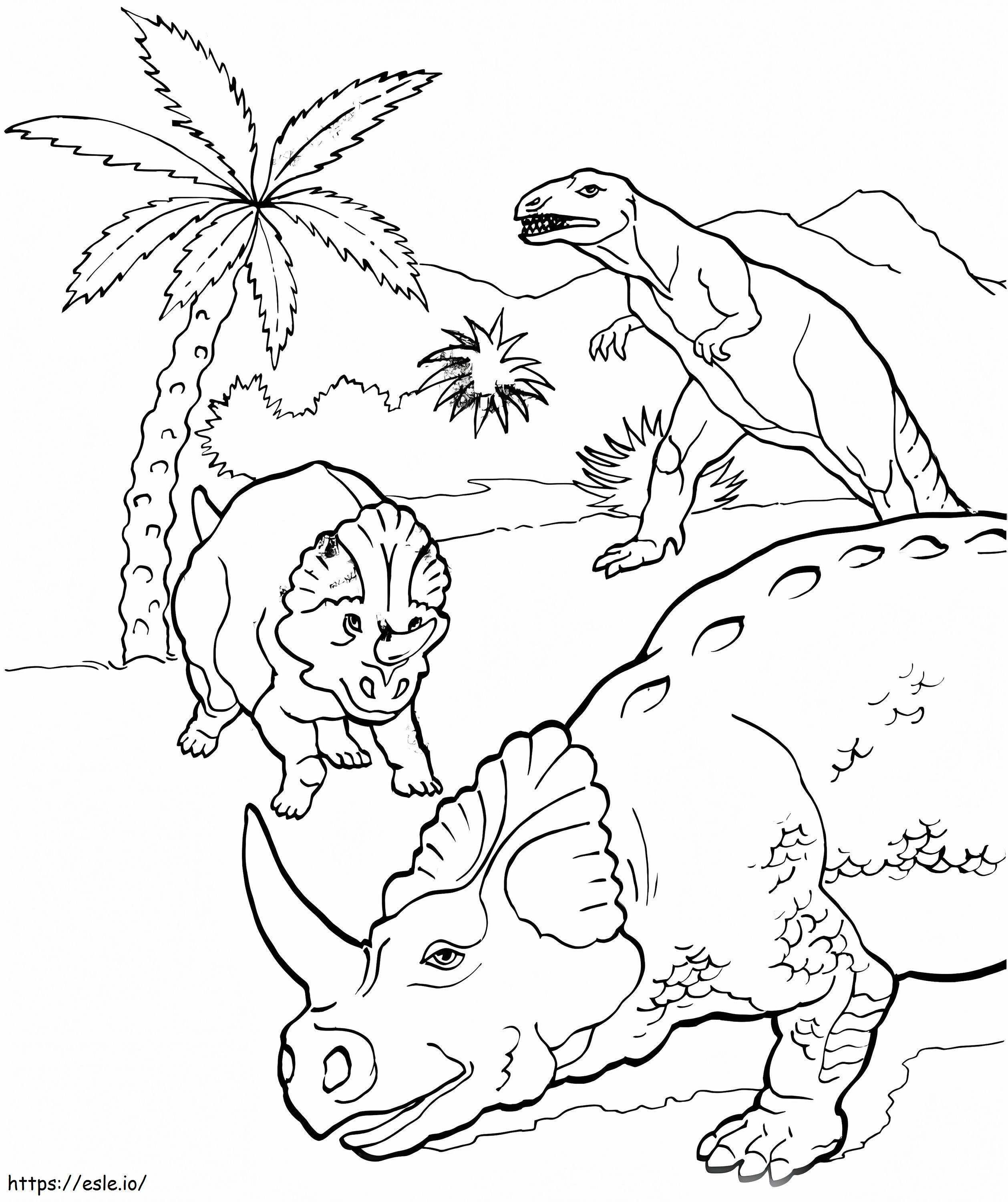 Allosaurus Avları boyama