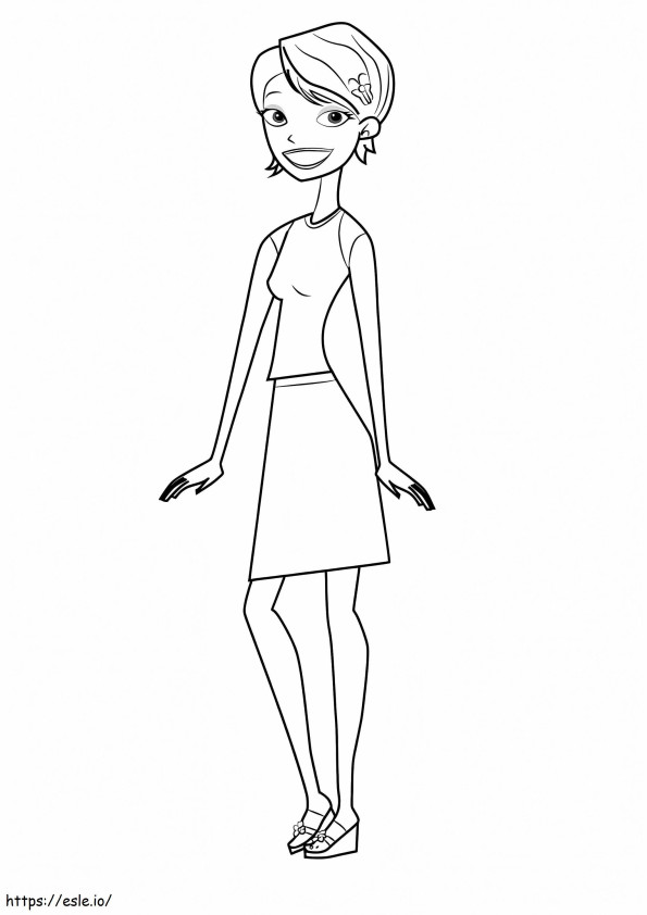 Caitlin Cooke From 6Teen coloring page