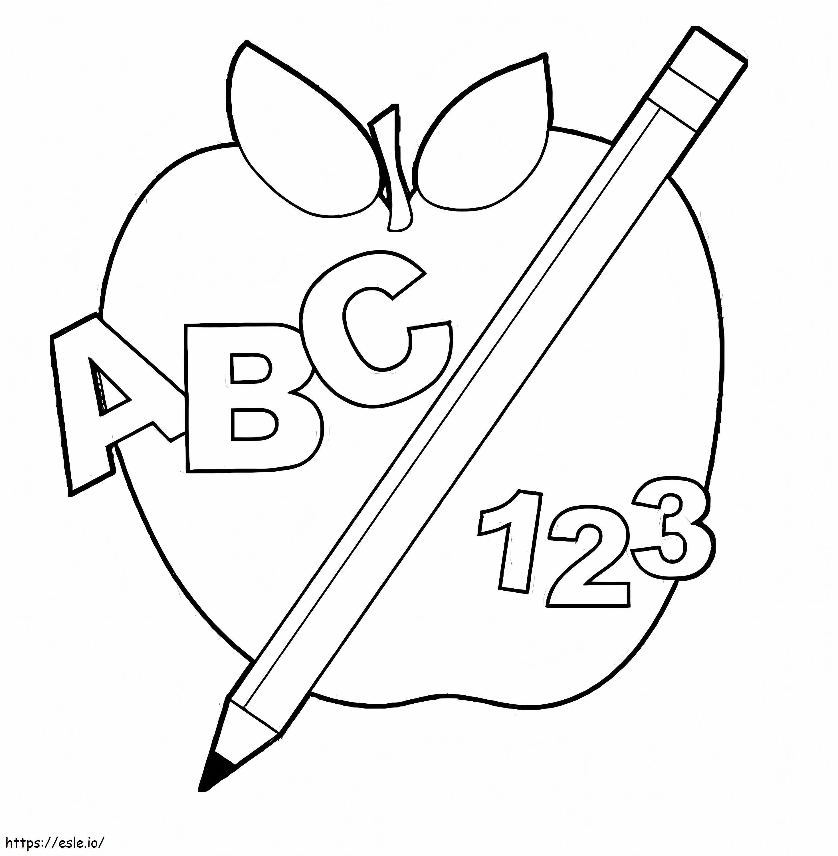 And Abc coloring page