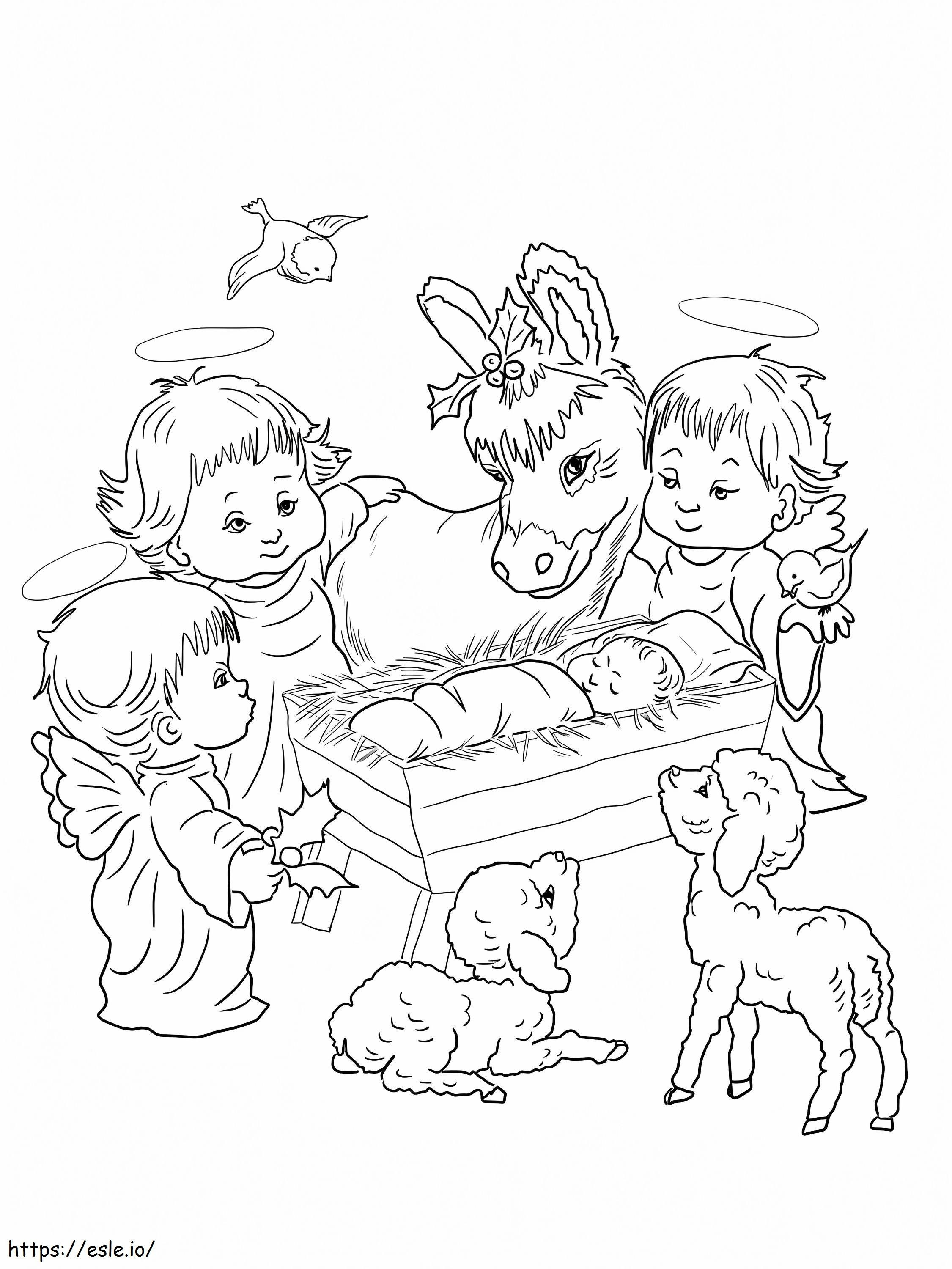 Baby Jesus 11 coloring page