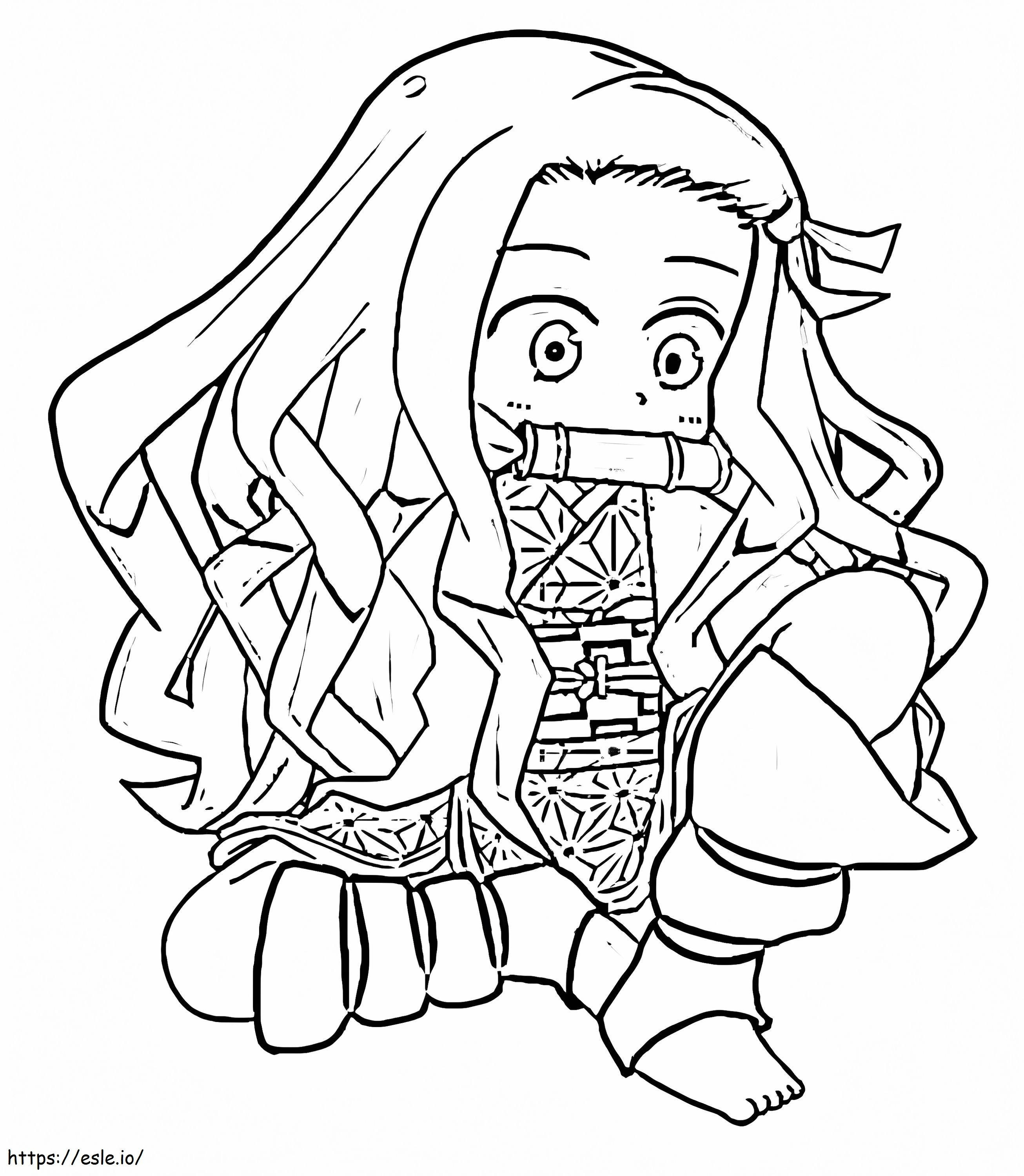 Nezuko To Color coloring page