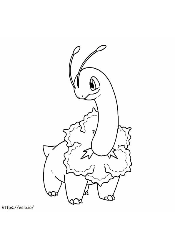 Coloriage Pokémon Méganium Gen 2 à imprimer dessin