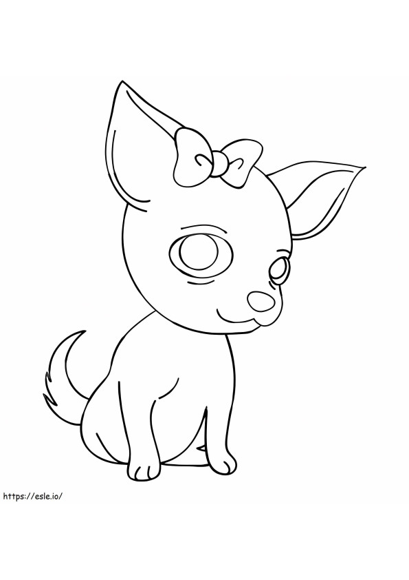 Chihuahua Is Cute coloring page