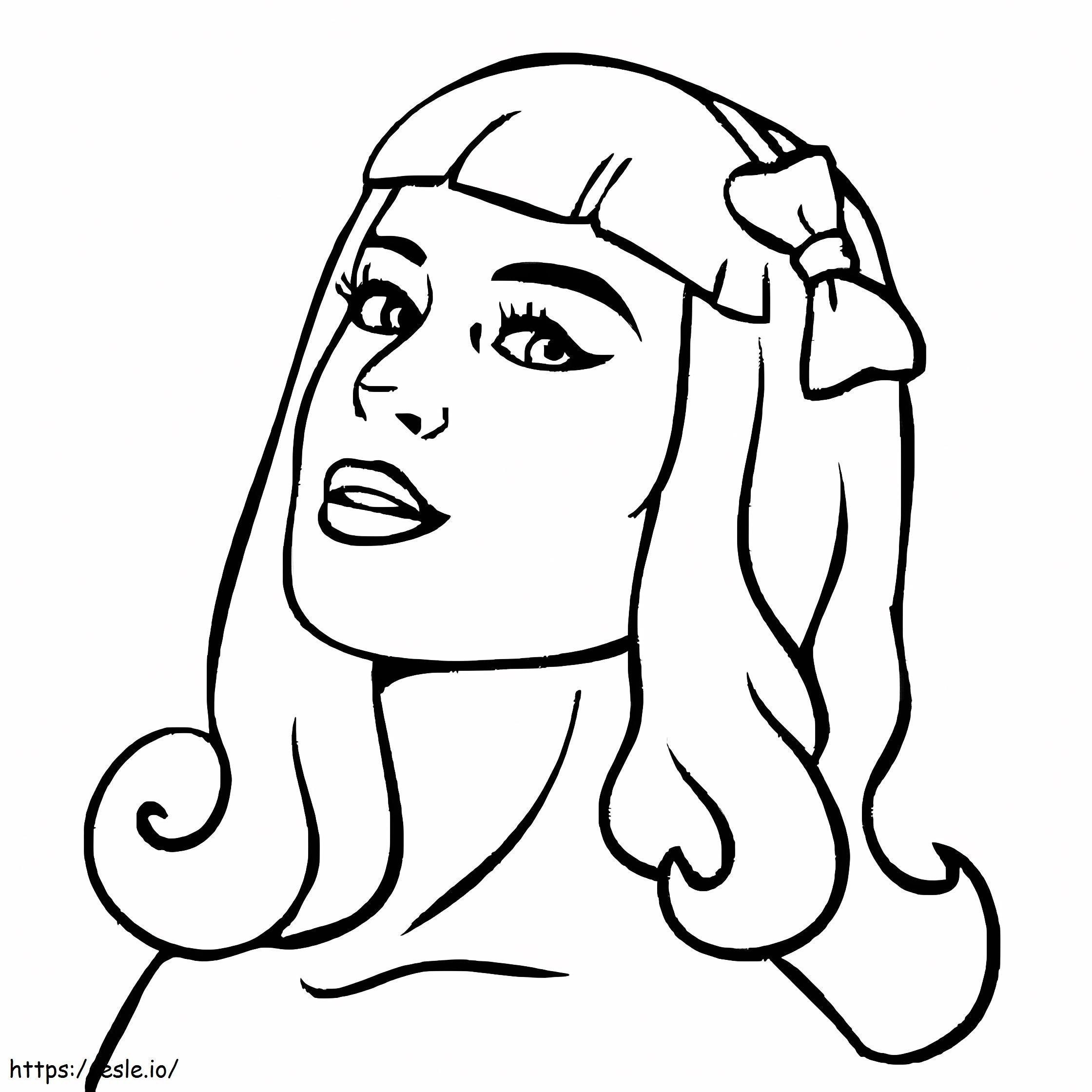 Free Printable Katy Perry coloring page