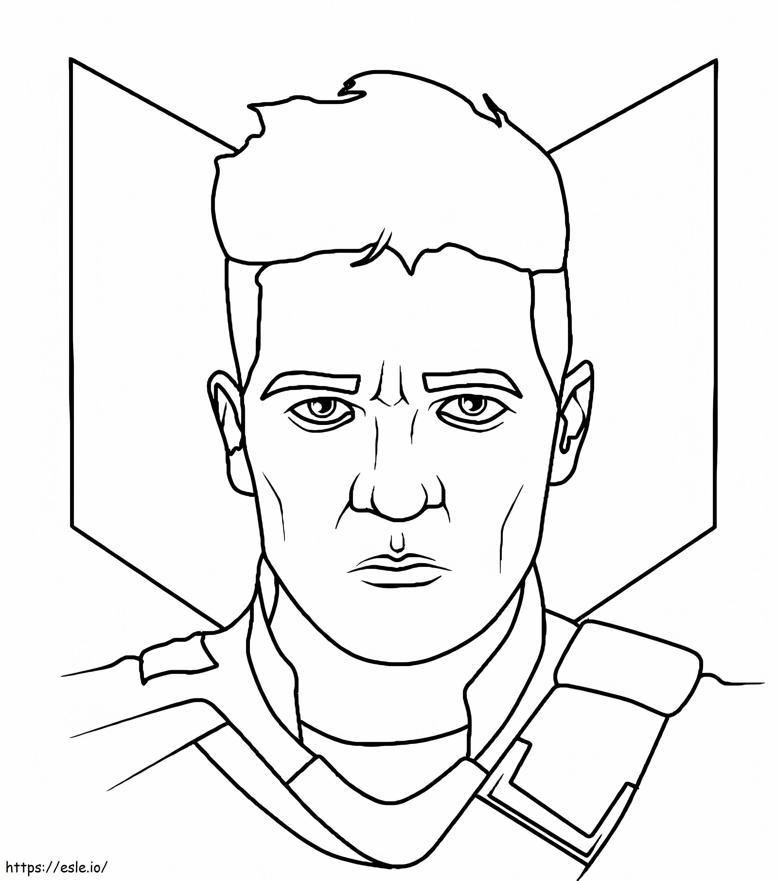 Hawkeyes Face coloring page