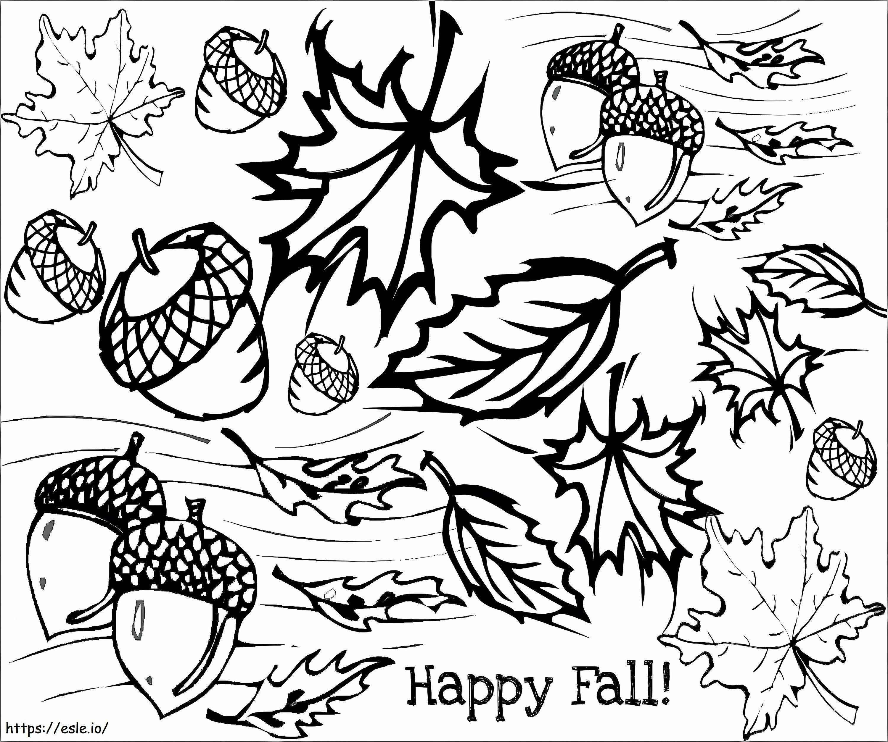 Amazing Autumn coloring page