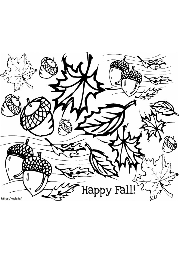 Amazing Autumn coloring page