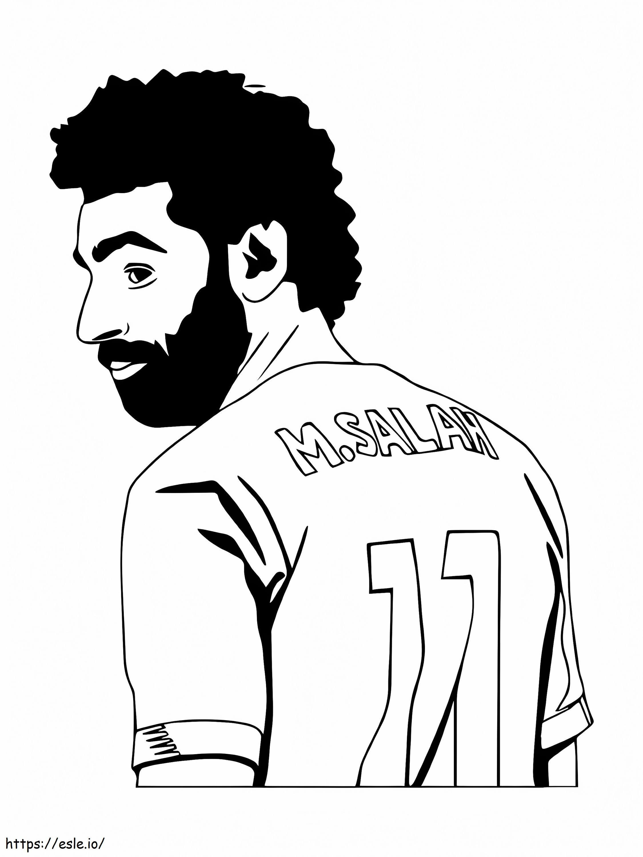 Mohamed Salah 2 para colorir
