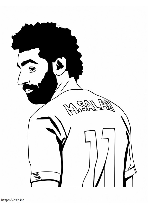 Mohamed Salah 2 ausmalbilder