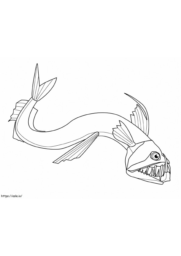 Viperfish biasa Gambar Mewarnai