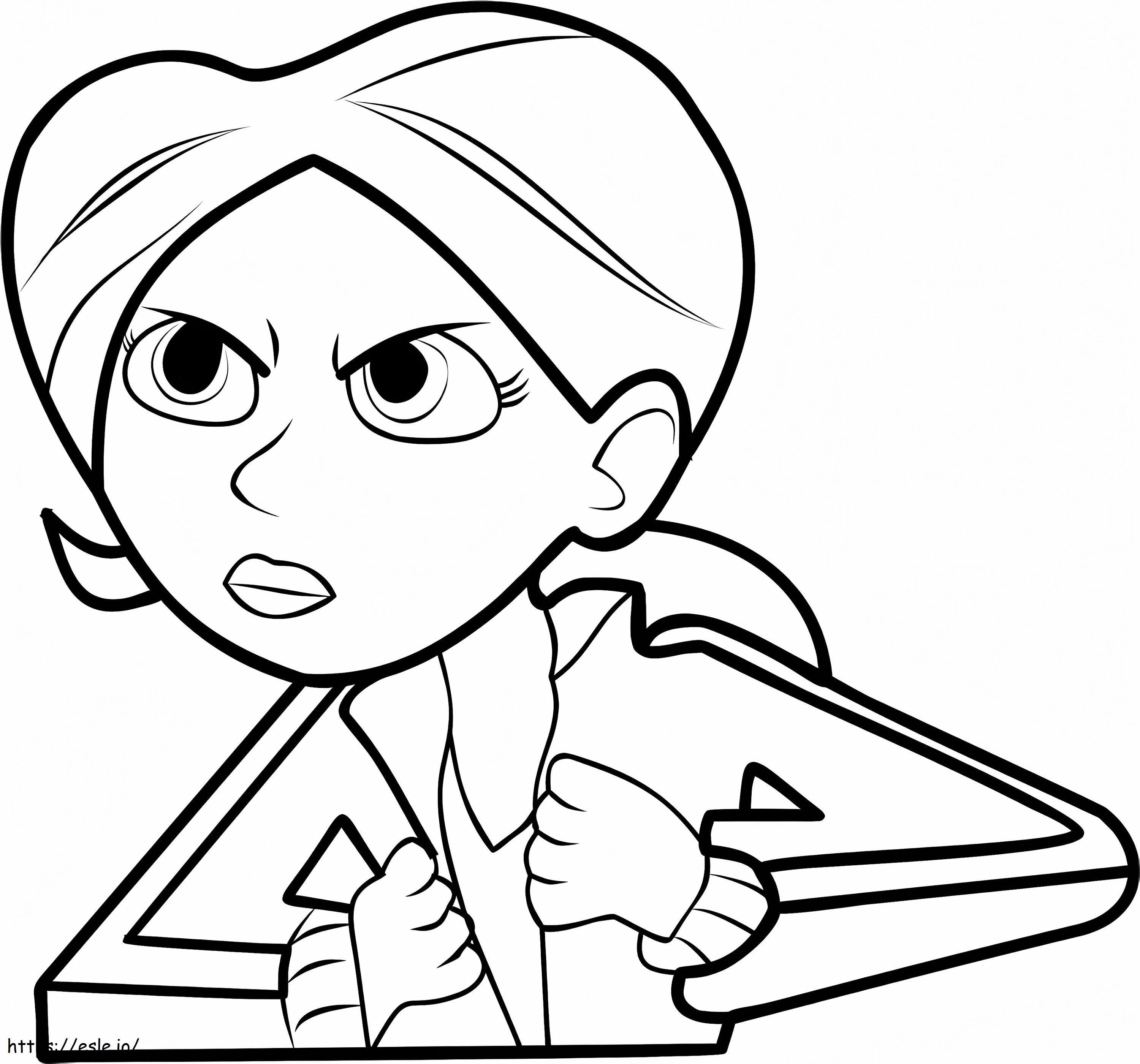 Aviva Corcovado Angry coloring page