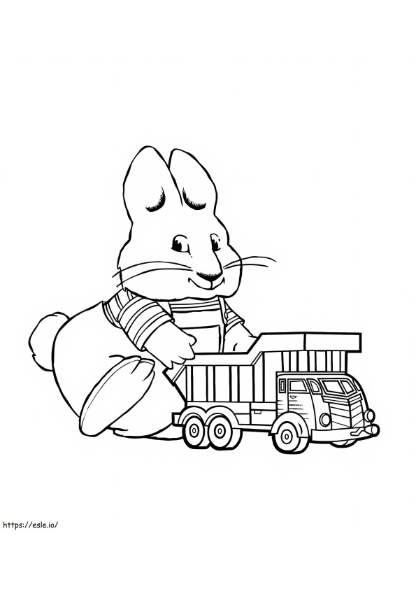 Max Playing Toy coloring page