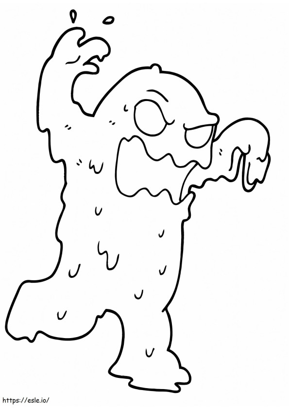 Slime Monster 1 coloring page