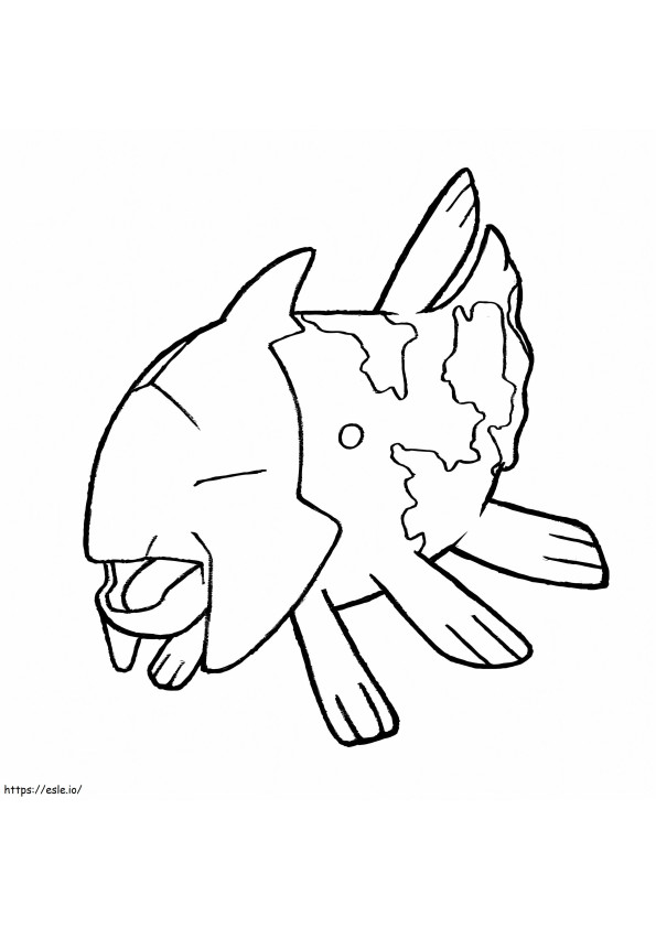 Relicanth Gen 3 Pokemon coloring page