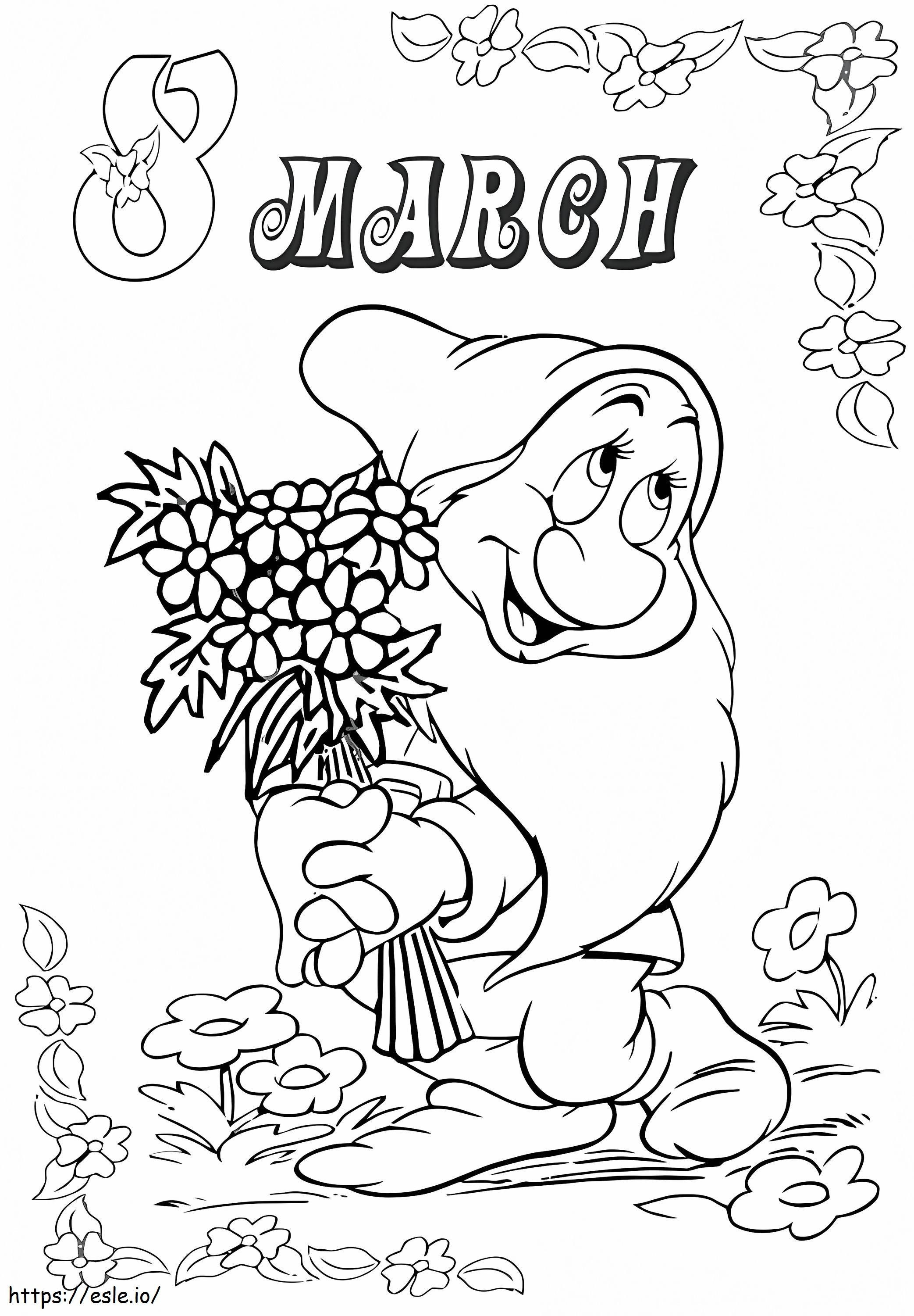 Womens Day 5 coloring page