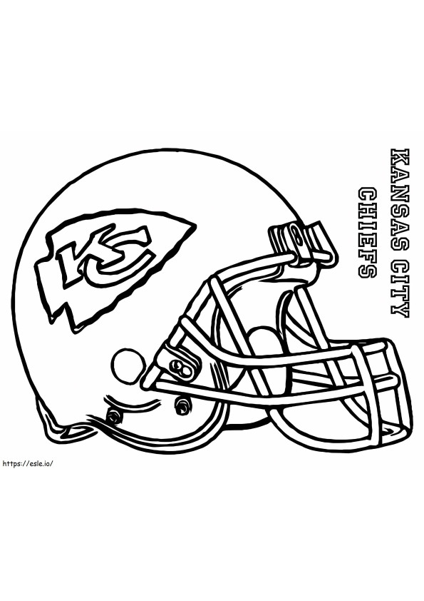 Kansas City Chiefs Helmet coloring page