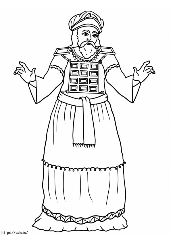 Old Testament Priest coloring page